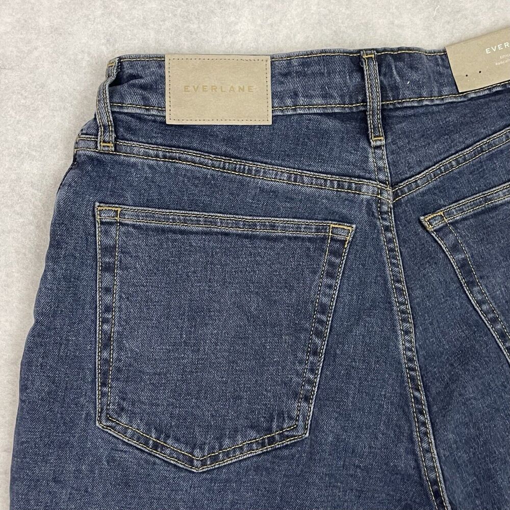 Everlane Dark Blue Straight Leg Jeans - Picture 15 of 16
